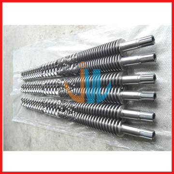 Twin screw and barrel for plastic extruder machine